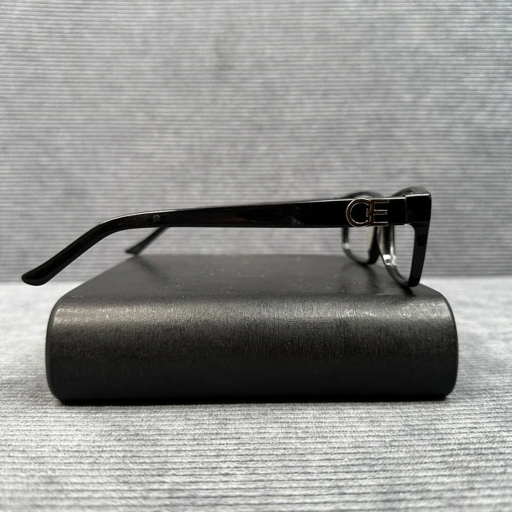 Carter Black Rectangular Y2k Eyeglasses Frames CART-17-01 56-14-135 Palm Springs